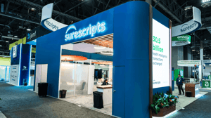 Surescripts booth at HIMSS show