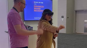 augmented-reality demo at event