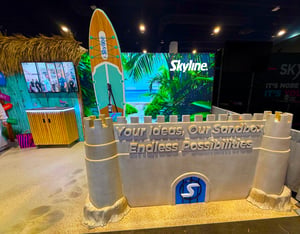 Skyline Exhibits booth at EXHIBITORLIVE