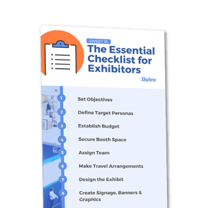 The Essential Checklist for Exhibitors Infographic