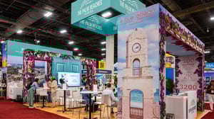 Palm Beaches booth at IMEX America 2025