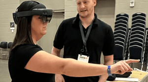 augmented reality used in a tradeshow booth