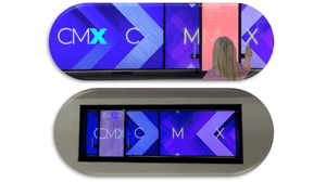 touch screen wall display, touch screen wall slider, touchscreen gamification