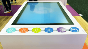touchscreen table digital at trade shows