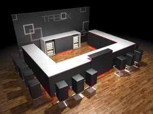Tablox Table System for tradeshow booths