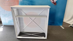 back of the immerse counter for booths