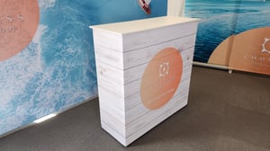 Immerse counter for tradeshow booths