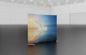 Immerse curved trade show exhibit