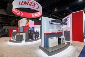 Lennox booth by Skyline