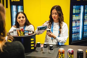 C4 Energy booth staffers sampling