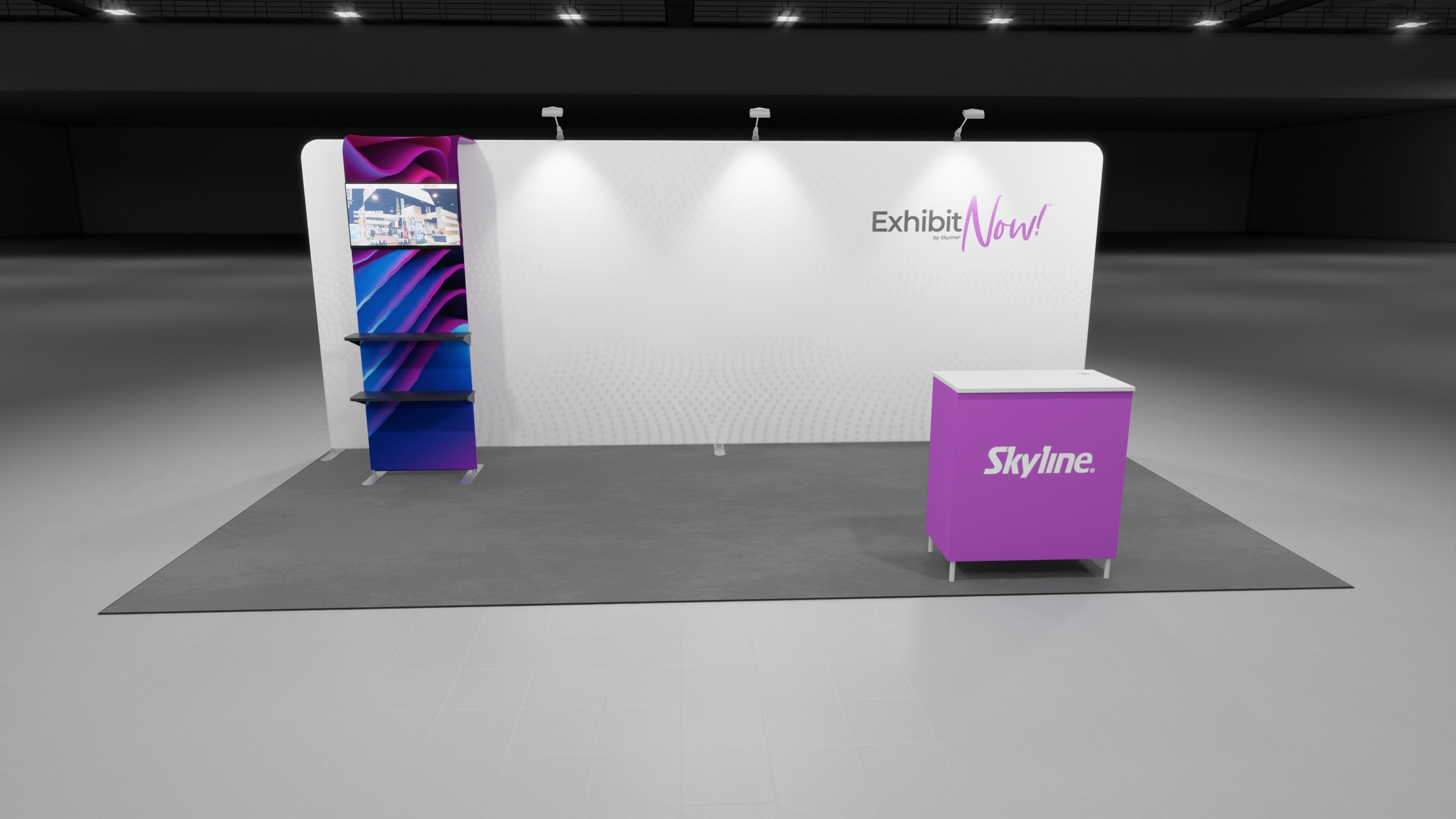 ExhibitNow 2107 kit with monitor mount