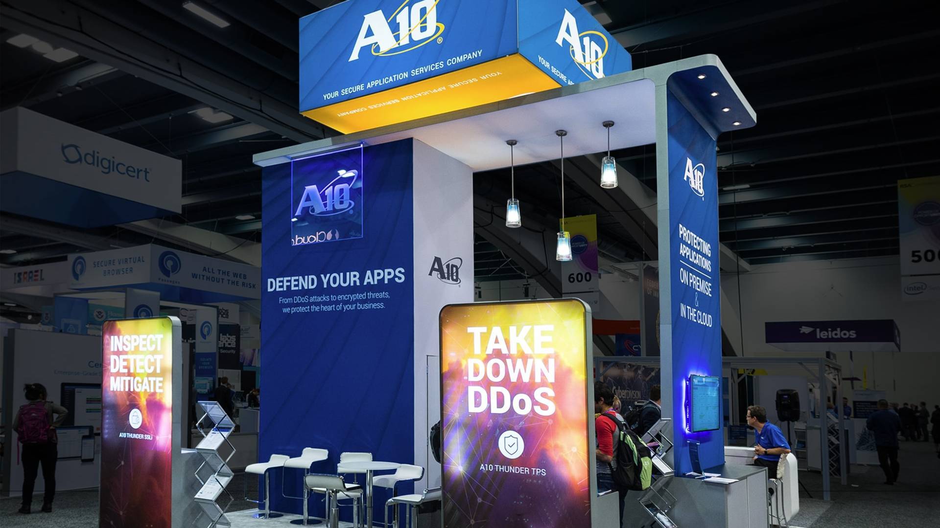 A10 Networks trade show booth