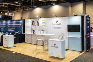 Buzz Health tradeshow booth HIMSS 2026