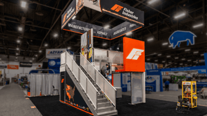 Fisher Industries double decker exhibit