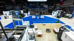 Okuma booth at the IMTS show