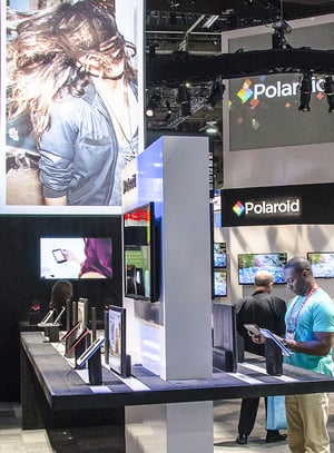 Polaroid at CES demo area