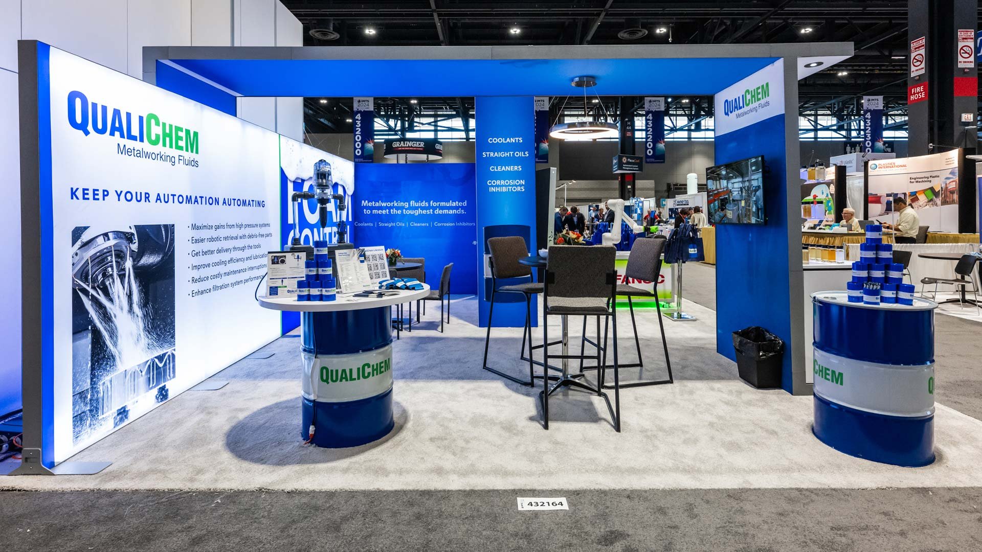QualiChem booth by Skyline