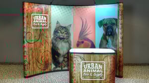 Mirage portable display booth