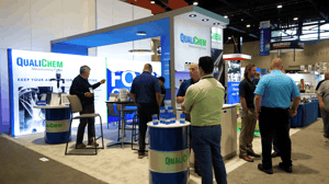 Qualifchem-IMTS-tradeshow-staffers-exhibit