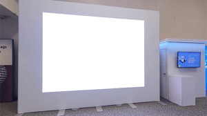 gamification on an led wall in booth