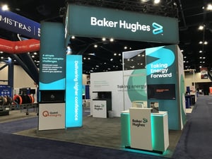 Baker Hughes tradeshow booth in Houston - 20x20