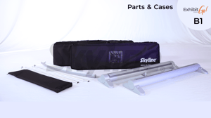 ExhibitGo B1 portable kit parts