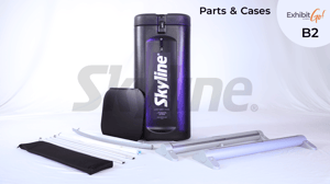 ExhibitGo B2 portable tradeshow kit parts
