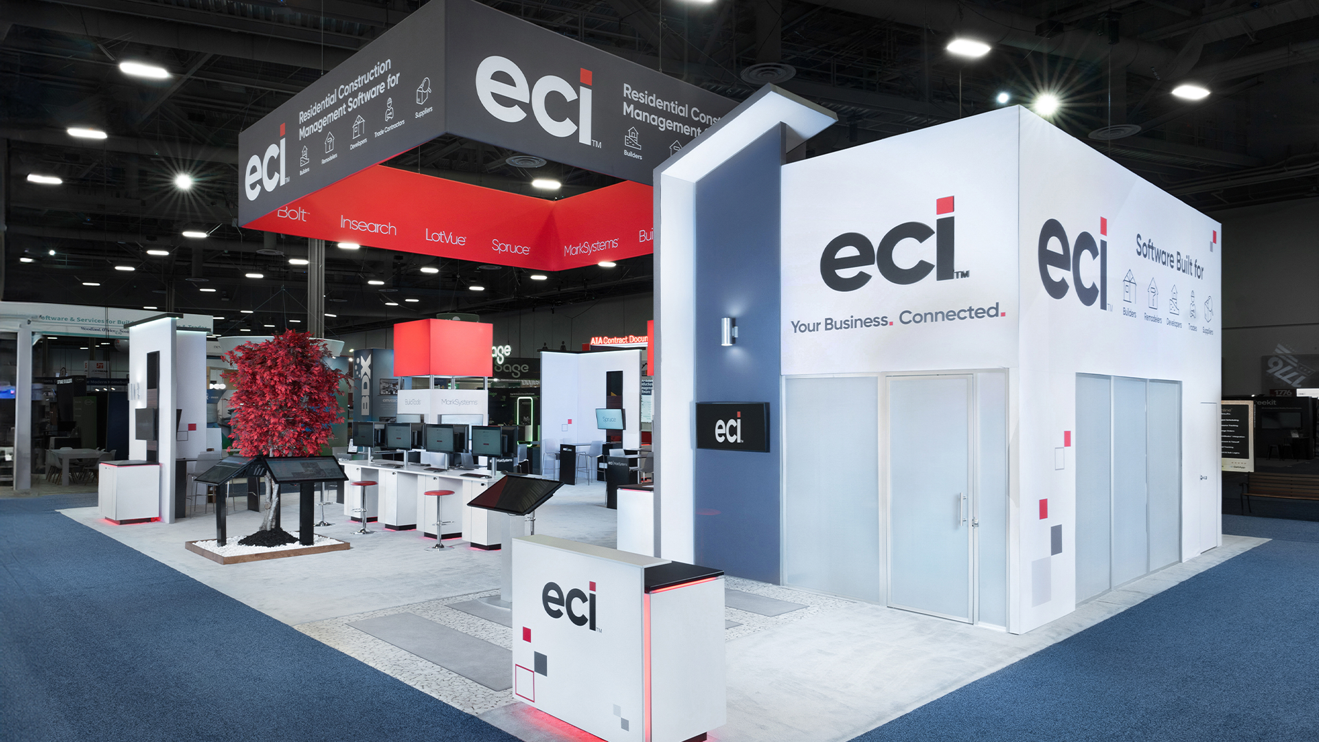 ECI Software tradeshow booth
