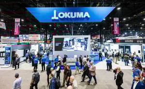 Okuma Americas booth by Skyline
