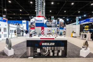 Weiler Abrasives booth at tradeshow