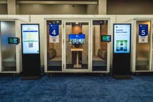 integrate your exhibit with meeting pods