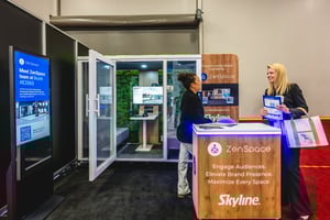 custom branded meeting pods