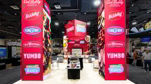 carl buddig tradeshow booth with towers