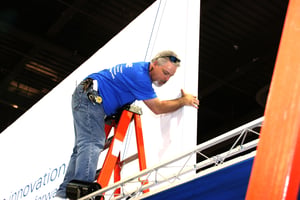 tradeshow set-up booths i&d